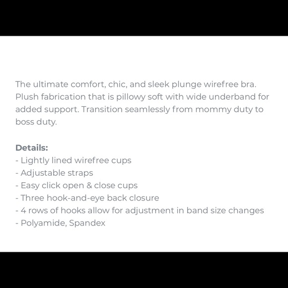 BUNDLE MORI BAY Plush Plunge Wirefree Nursing/Maternity Bras - Picture 6 of 8